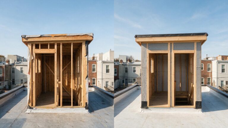 Building a Roof-Deck Pilot House for a realistic Fishtown / Northern Liberties property