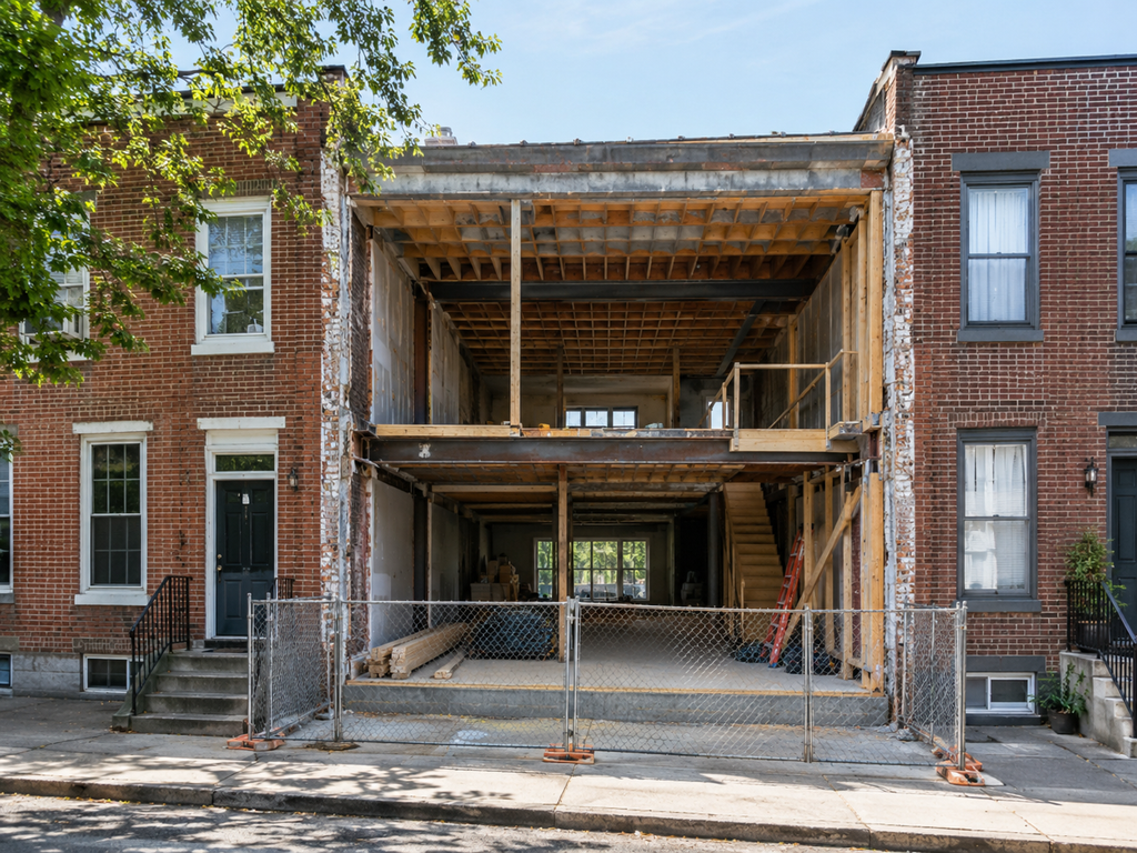 Combining Two Philadelphia Rowhomes into One Single-Family House in Philadelphia

