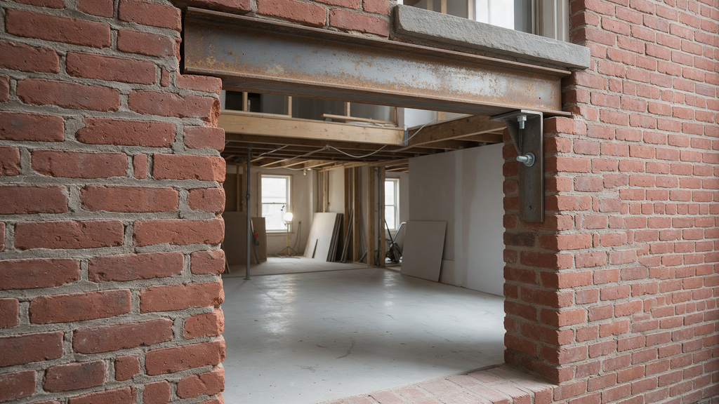 Professional masonry lintel opening Philadelphia rowhome detail for Noam Construction - Philadelphia in South Philadelphia

